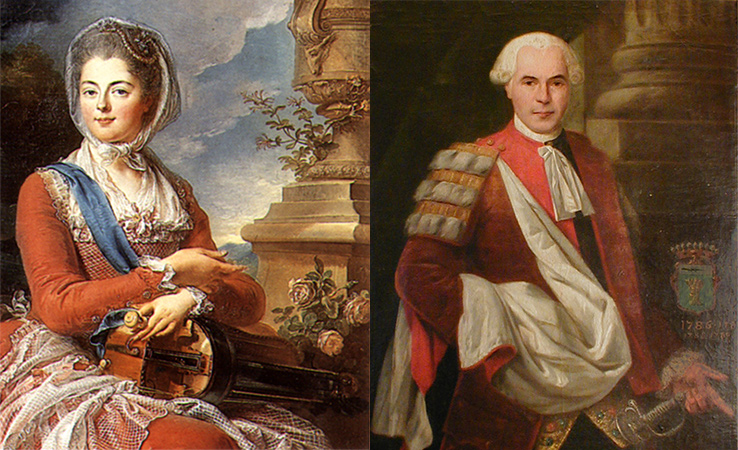 THE CAPITOUL JOSEPH-FRANCOIS DE GOUNON AND HIS WIFE MARIE ANTOINETTE DE LADOUX. (Clik to get back)