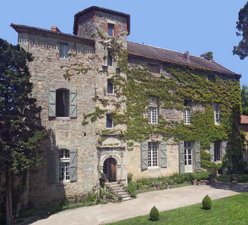 Façade Sud, château de Loubens