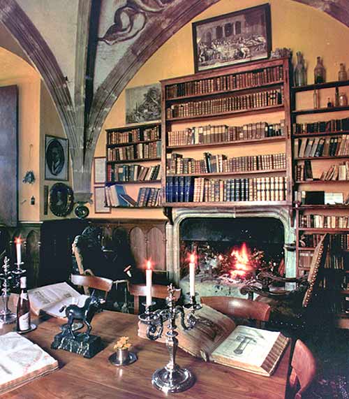 Château de Loubens, la bibliothèque